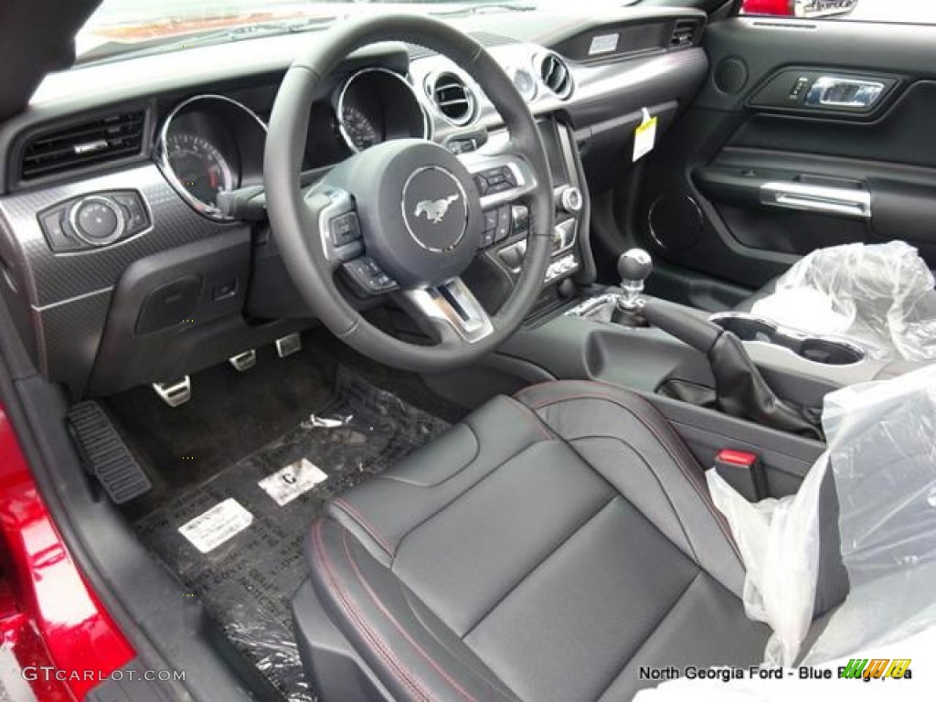 2015 Mustang EcoBoost Premium Coupe - Ruby Red Metallic / Red Line Recaro Sport Seats photo #12