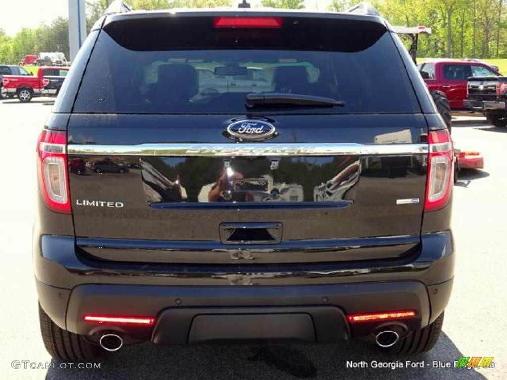 2015 Explorer Limited 4WD - Tuxedo Black / Pecan photo #4