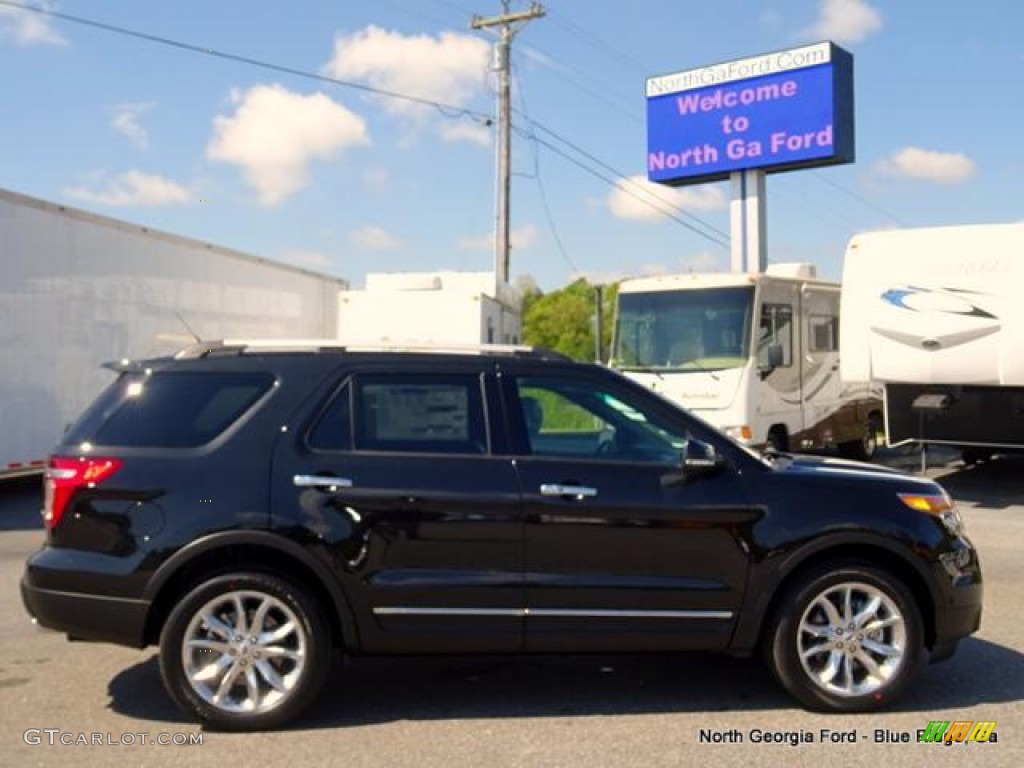 2015 Explorer Limited 4WD - Tuxedo Black / Pecan photo #6