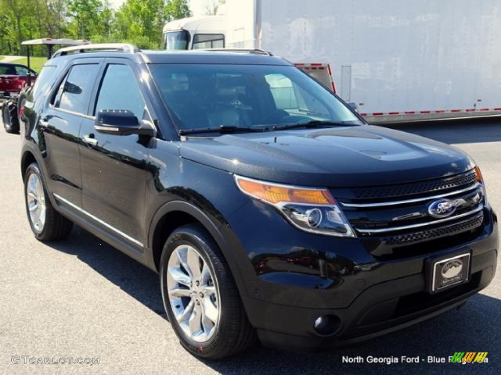 2015 Explorer Limited 4WD - Tuxedo Black / Pecan photo #7