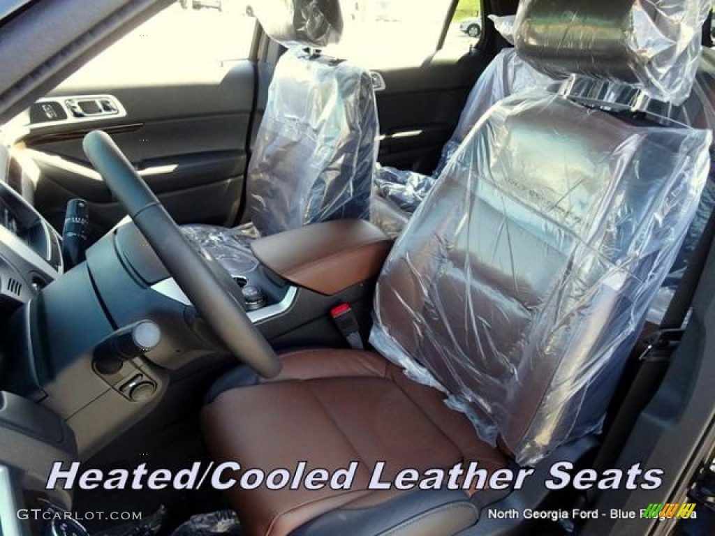 2015 Explorer Limited 4WD - Tuxedo Black / Pecan photo #11