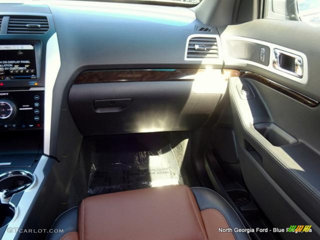 2015 Explorer Limited 4WD - Tuxedo Black / Pecan photo #20