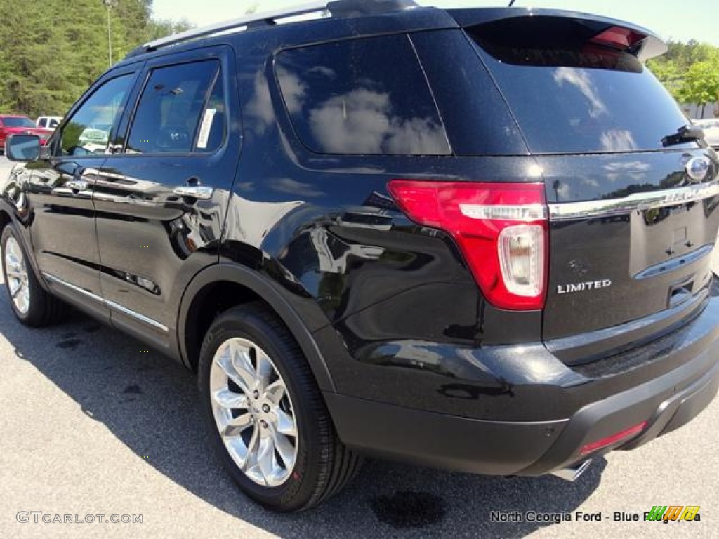 2015 Explorer Limited 4WD - Tuxedo Black / Pecan photo #38