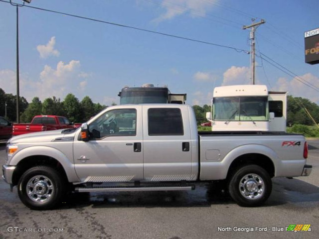 2015 F250 Super Duty XLT Crew Cab 4x4 - Ingot Silver / Steel photo #2