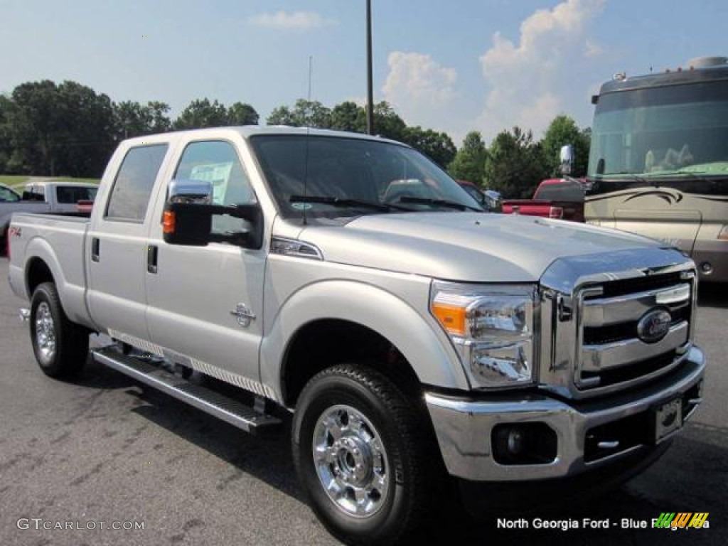 2015 F250 Super Duty XLT Crew Cab 4x4 - Ingot Silver / Steel photo #7