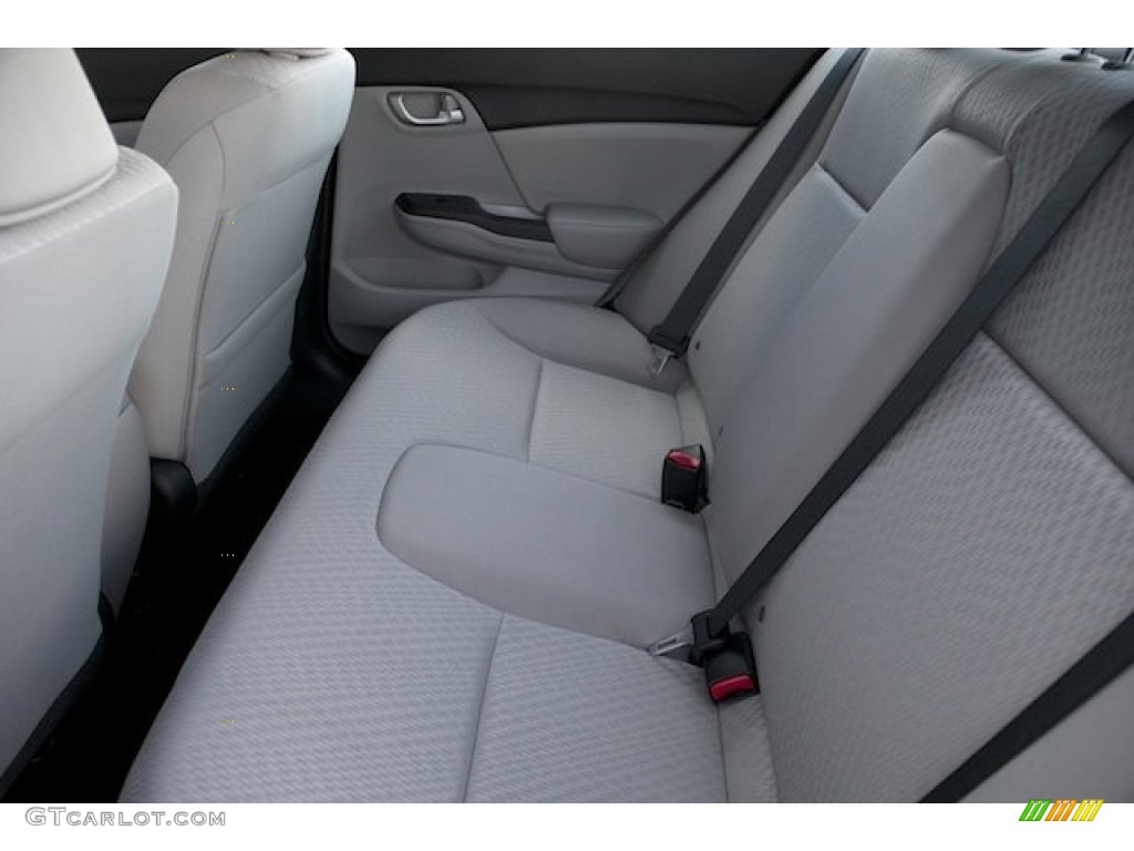 2015 Civic LX Sedan - Alabaster Silver Metallic / Gray photo #12