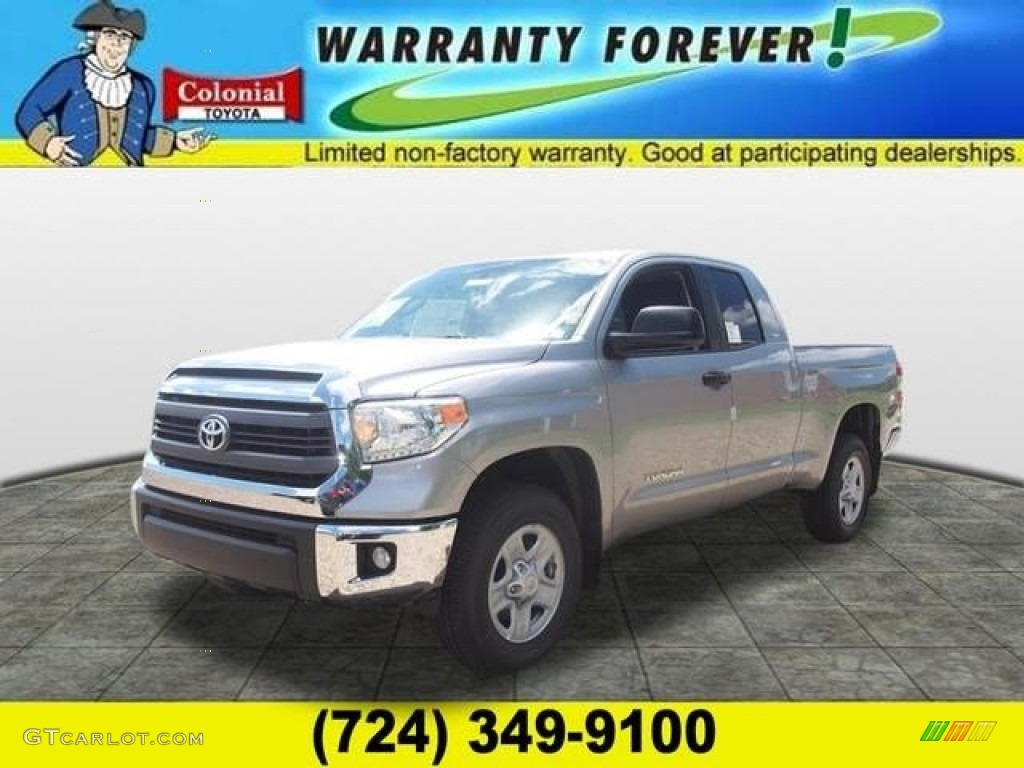 2015 Tundra SR5 Double Cab 4x4 - Silver Sky Metallic / Graphite photo #1