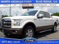 2015 White Platinum Tricoat Ford F150 Lariat SuperCrew 4x4  photo #1