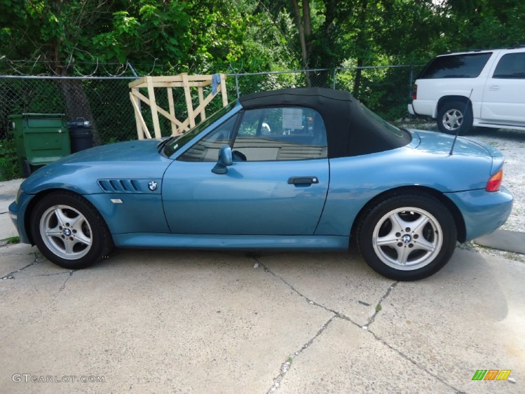 1996 Z3 1.9 Roadster - Atlanta Blue Metallic / Black photo #3