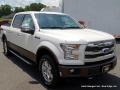 2015 White Platinum Tricoat Ford F150 Lariat SuperCrew 4x4  photo #7