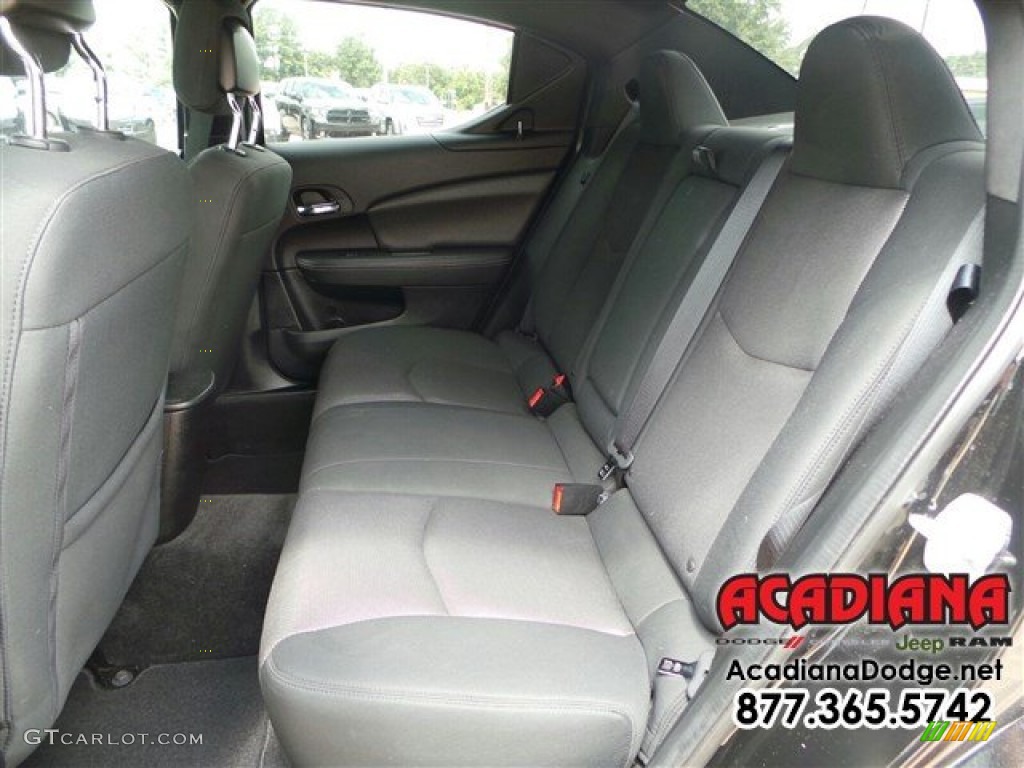 2013 Avenger SXT - Black / Black/Red photo #26