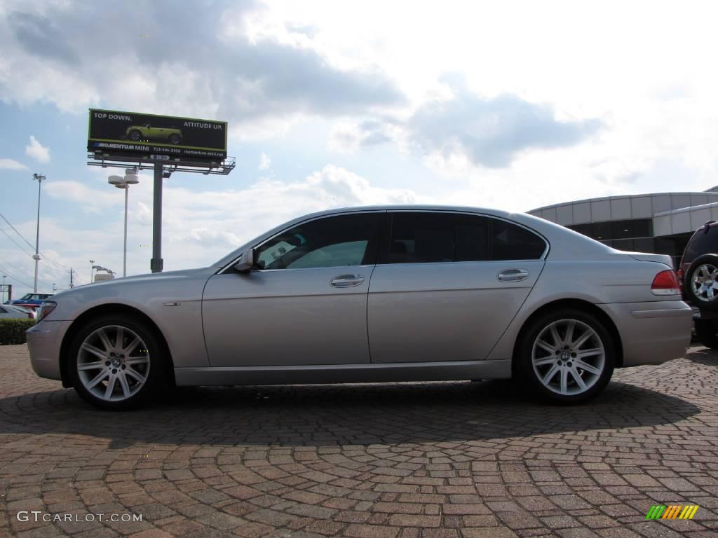 2006 7 Series 750Li Sedan - Titanium Silver Metallic / Black/Black photo #2