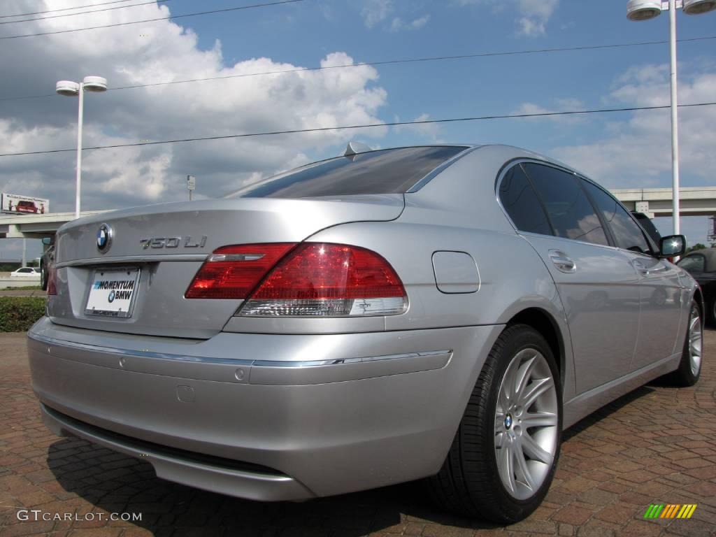 2006 7 Series 750Li Sedan - Titanium Silver Metallic / Black/Black photo #5