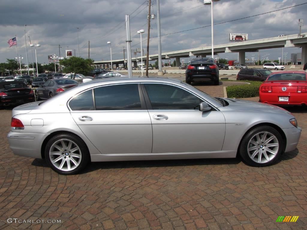 2006 7 Series 750Li Sedan - Titanium Silver Metallic / Black/Black photo #14