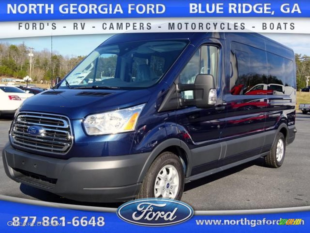 2015 Blue Jeans Metallic Ford Transit Wagon Xlt 350 Mr Long 105081840 Car 4830