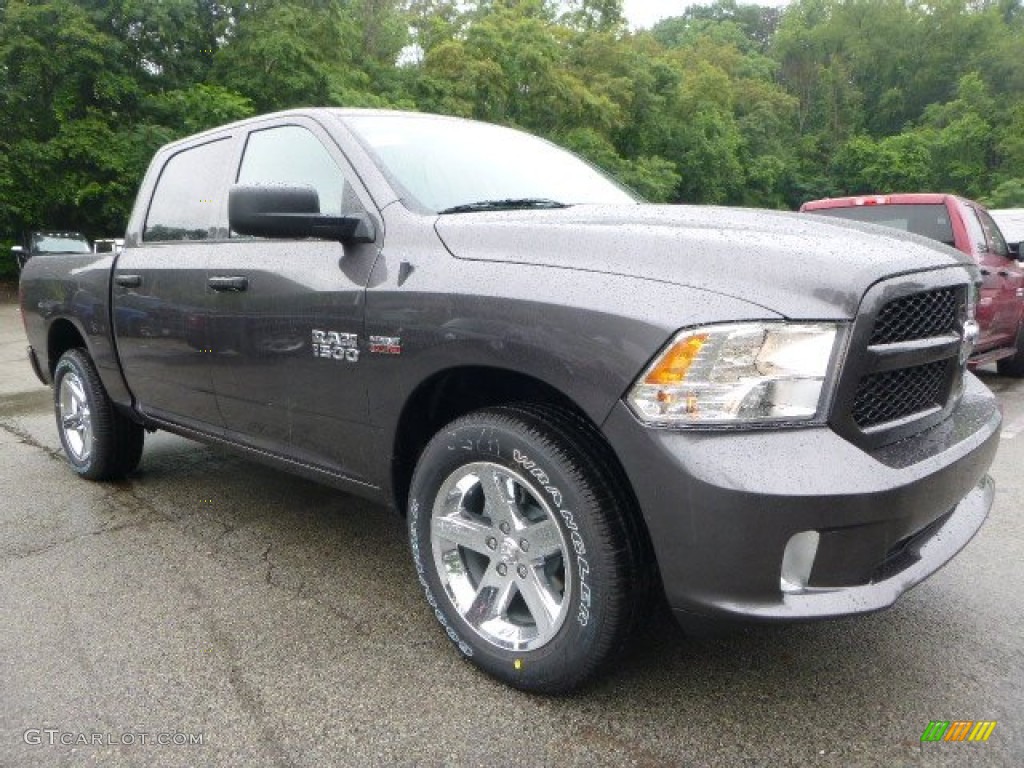 2015 1500 Express Crew Cab 4x4 - Granite Crystal Metallic / Black/Diesel Gray photo #7