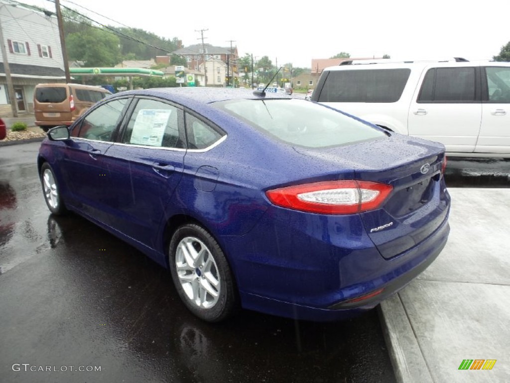 2016 Fusion SE - Deep Impact Blue Metallic / Charcoal Black photo #3