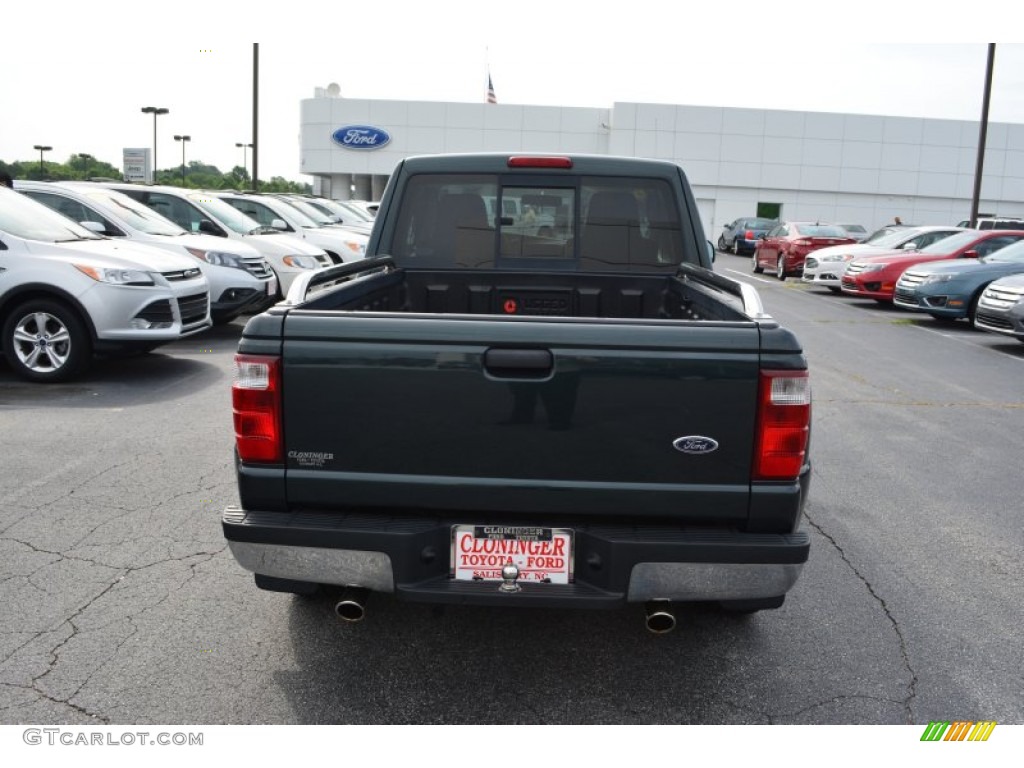 2004 Ranger XLT SuperCab - Dark Green Metallic / Black/Medium Pebble photo #4