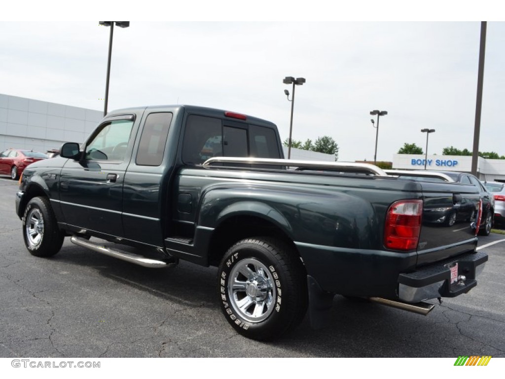 2004 Ranger XLT SuperCab - Dark Green Metallic / Black/Medium Pebble photo #5