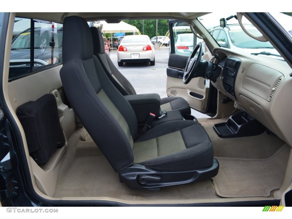 Black/Medium Pebble Interior 2004 Ford Ranger XLT SuperCab Photo #105117525