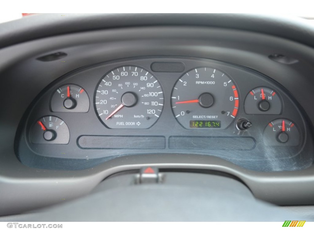 2002 Ford Mustang V6 Coupe Gauges Photo #105118020