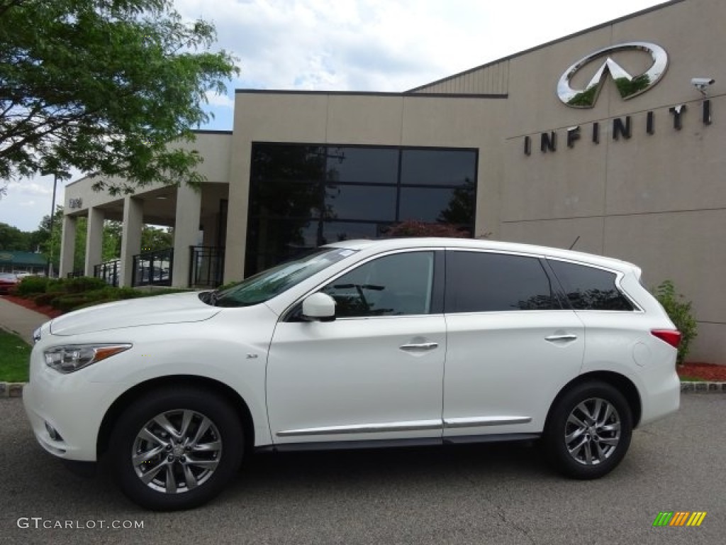 2014 QX60 3.5 AWD - Moonlight White / Graphite photo #2