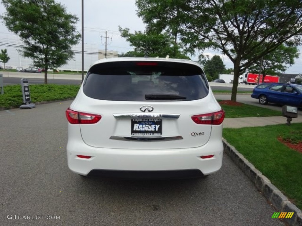 2014 QX60 3.5 AWD - Moonlight White / Graphite photo #3