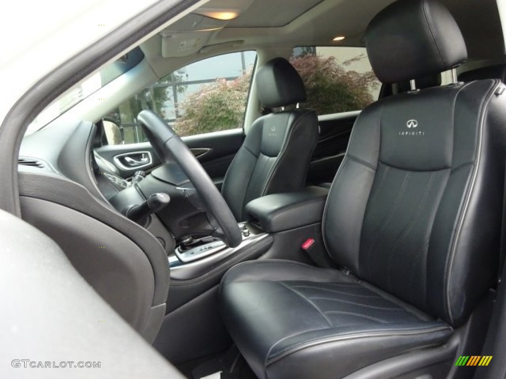 2014 QX60 3.5 AWD - Moonlight White / Graphite photo #4