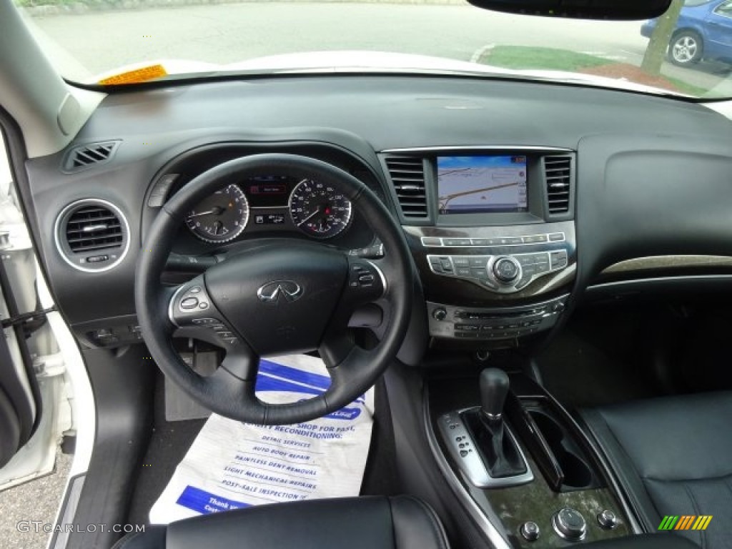 2014 QX60 3.5 AWD - Moonlight White / Graphite photo #5