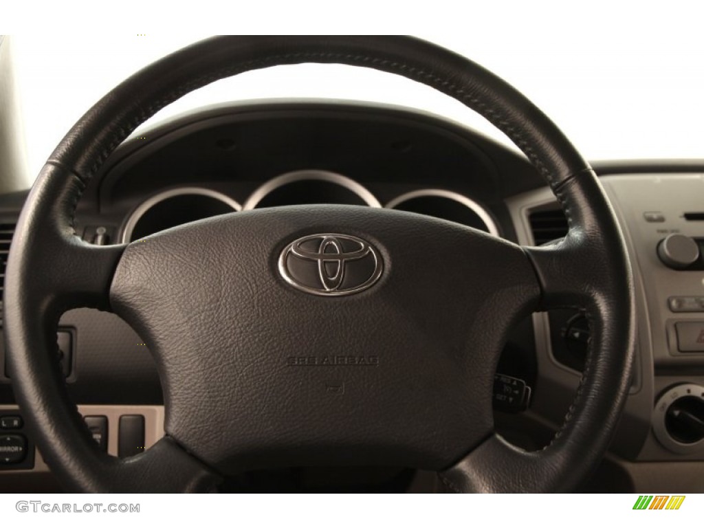 2008 Toyota Tacoma Access Cab 4x4 Taupe Steering Wheel Photo #105120123