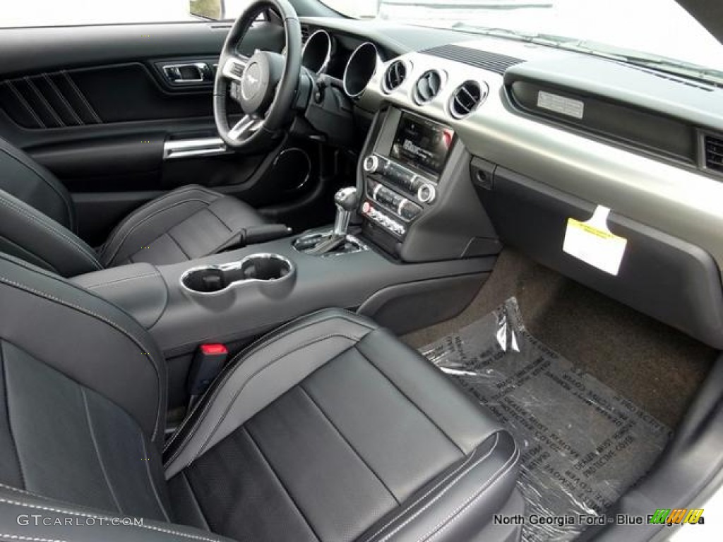 2015 Mustang EcoBoost Premium Coupe - Oxford White / 50 Years Raven Black photo #27