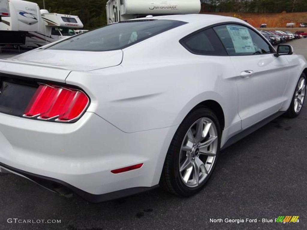 2015 Mustang EcoBoost Premium Coupe - Oxford White / 50 Years Raven Black photo #30