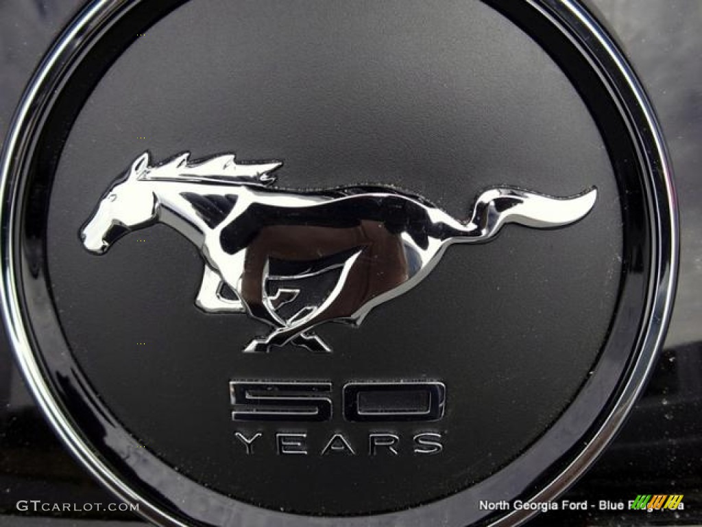 2015 Mustang EcoBoost Premium Coupe - Oxford White / 50 Years Raven Black photo #32