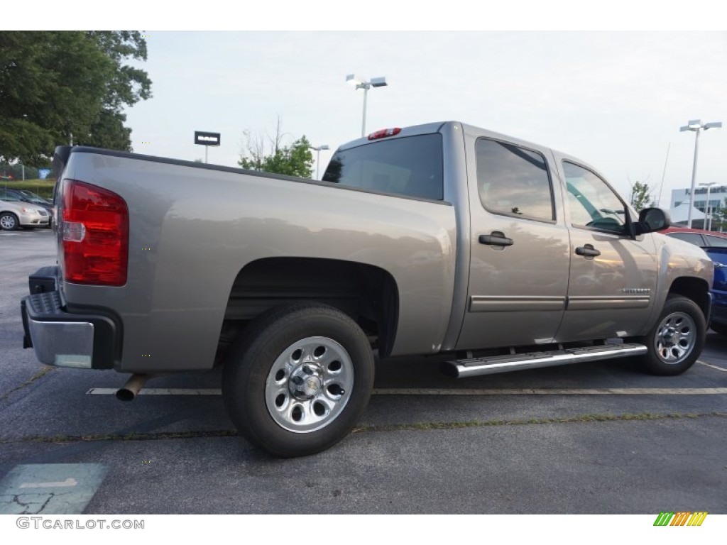 2012 Silverado 1500 LS Crew Cab - Graystone Metallic / Dark Titanium photo #3