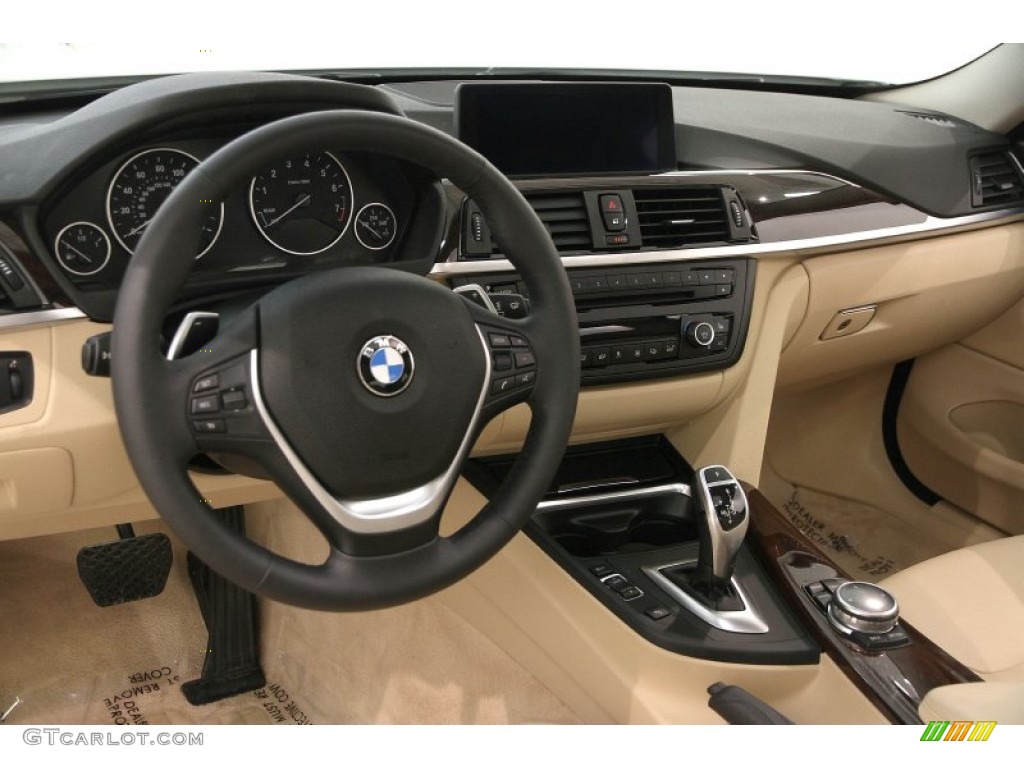 2015 BMW 4 Series 428i xDrive Coupe Venetian Beige Dashboard Photo #105120864