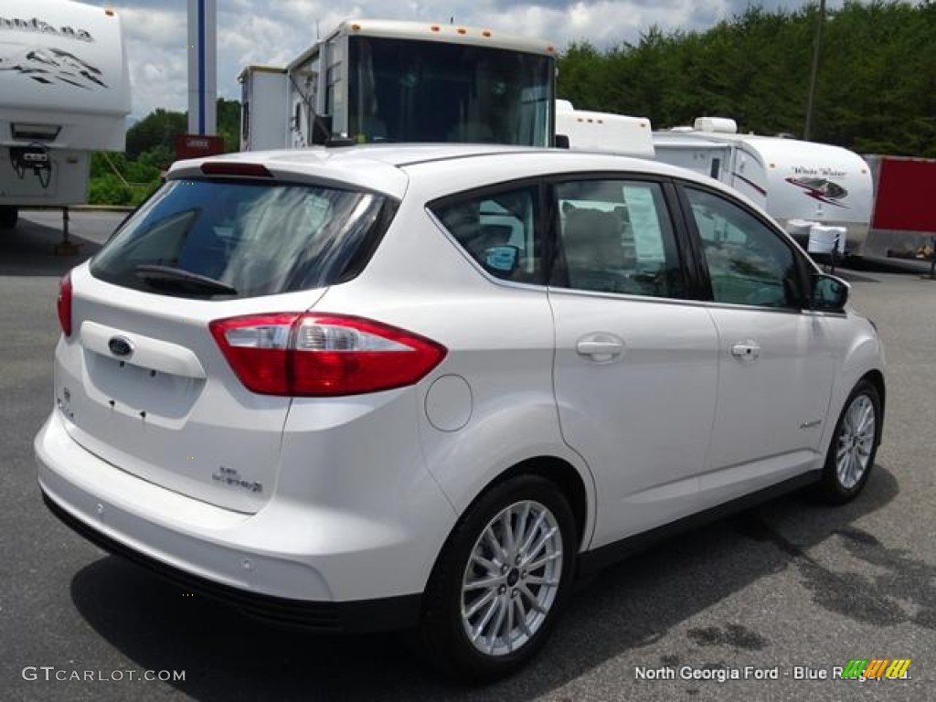 2015 C-Max Hybrid SEL - White Platinum Tricoat / Medium Light Stone photo #4
