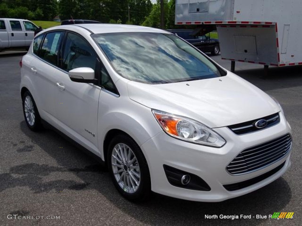 2015 C-Max Hybrid SEL - White Platinum Tricoat / Medium Light Stone photo #6