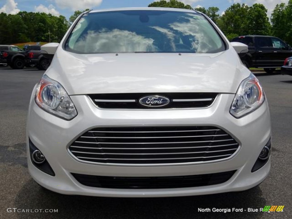 2015 C-Max Hybrid SEL - White Platinum Tricoat / Medium Light Stone photo #7