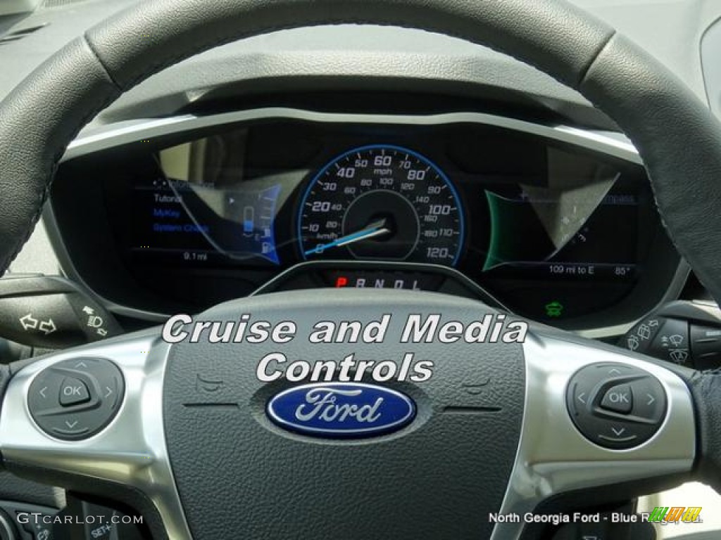 2015 C-Max Hybrid SEL - White Platinum Tricoat / Medium Light Stone photo #17