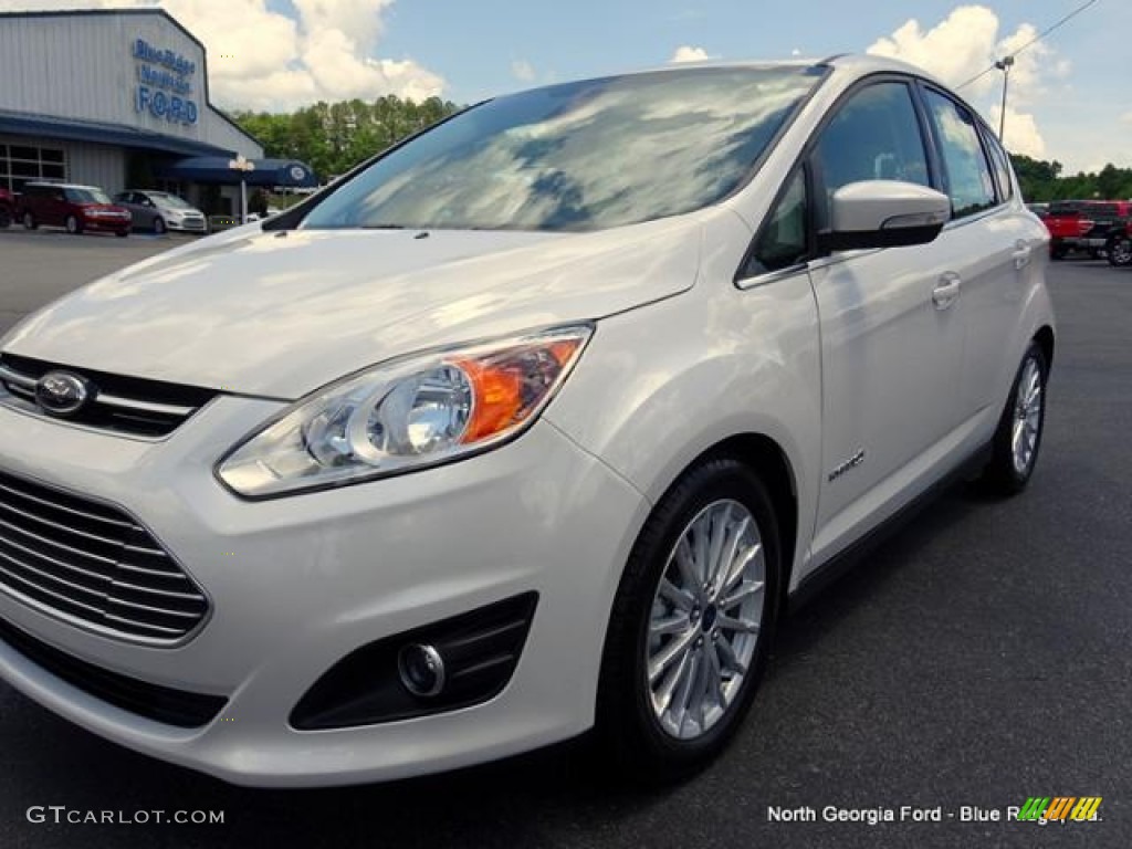 2015 C-Max Hybrid SEL - White Platinum Tricoat / Medium Light Stone photo #29