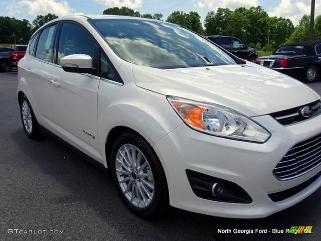 2015 C-Max Hybrid SEL - White Platinum Tricoat / Medium Light Stone photo #30