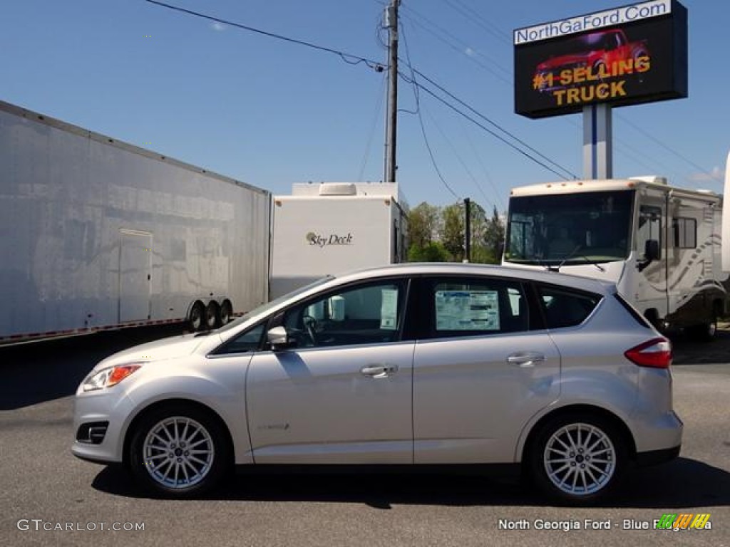 2015 C-Max Hybrid SEL - Ingot Silver Metallic / Charcoal Black photo #2
