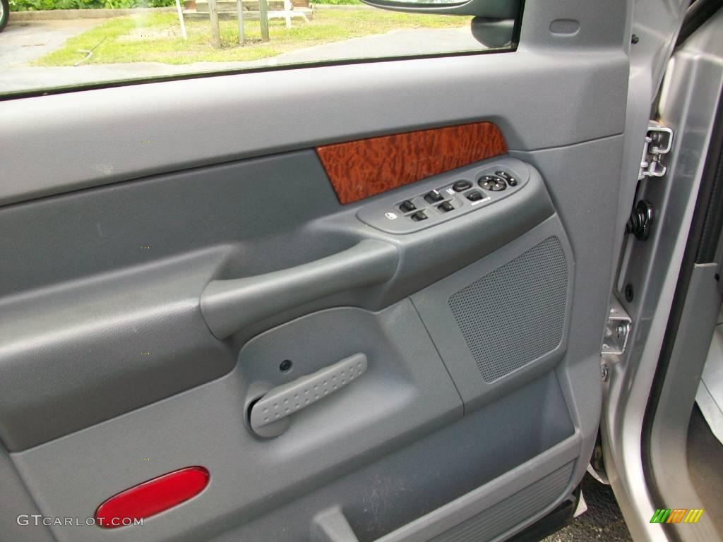 2006 Ram 1500 SLT Quad Cab 4x4 - Bright Silver Metallic / Medium Slate Gray photo #9