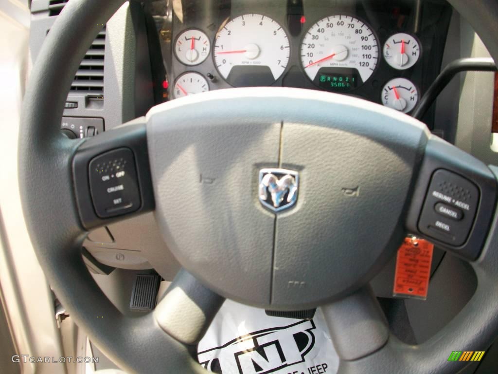 2006 Ram 1500 SLT Quad Cab 4x4 - Bright Silver Metallic / Medium Slate Gray photo #15