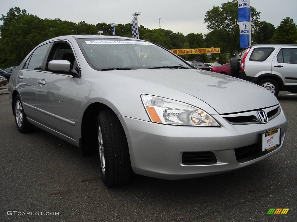 2006 Accord EX Sedan - Alabaster Silver Metallic / Black photo #7