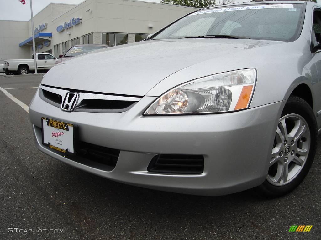 2006 Accord EX Sedan - Alabaster Silver Metallic / Black photo #9