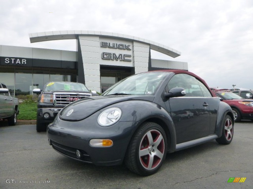 2005 New Beetle Dark Flint Edition Convertible - Dark Flint Metallic / Bordeaux Red photo #1