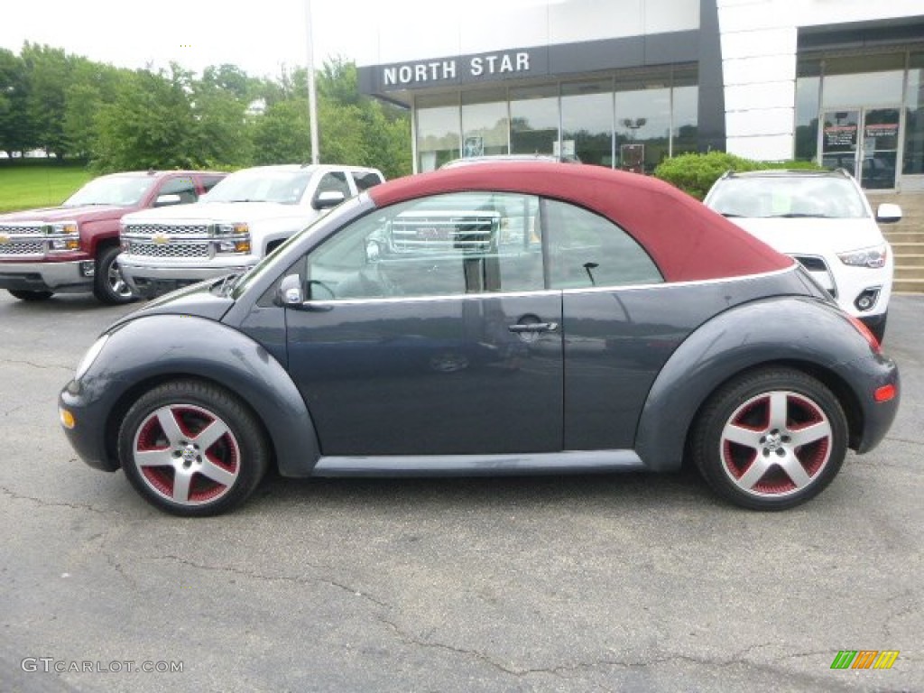2005 New Beetle Dark Flint Edition Convertible - Dark Flint Metallic / Bordeaux Red photo #2