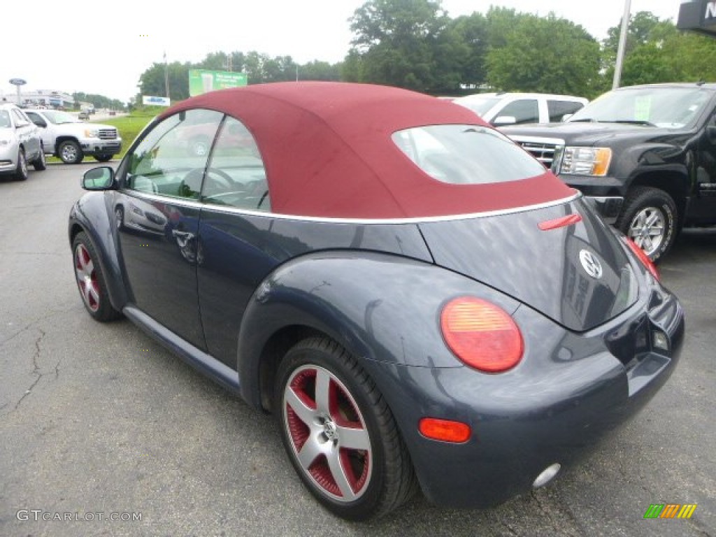 2005 New Beetle Dark Flint Edition Convertible - Dark Flint Metallic / Bordeaux Red photo #3