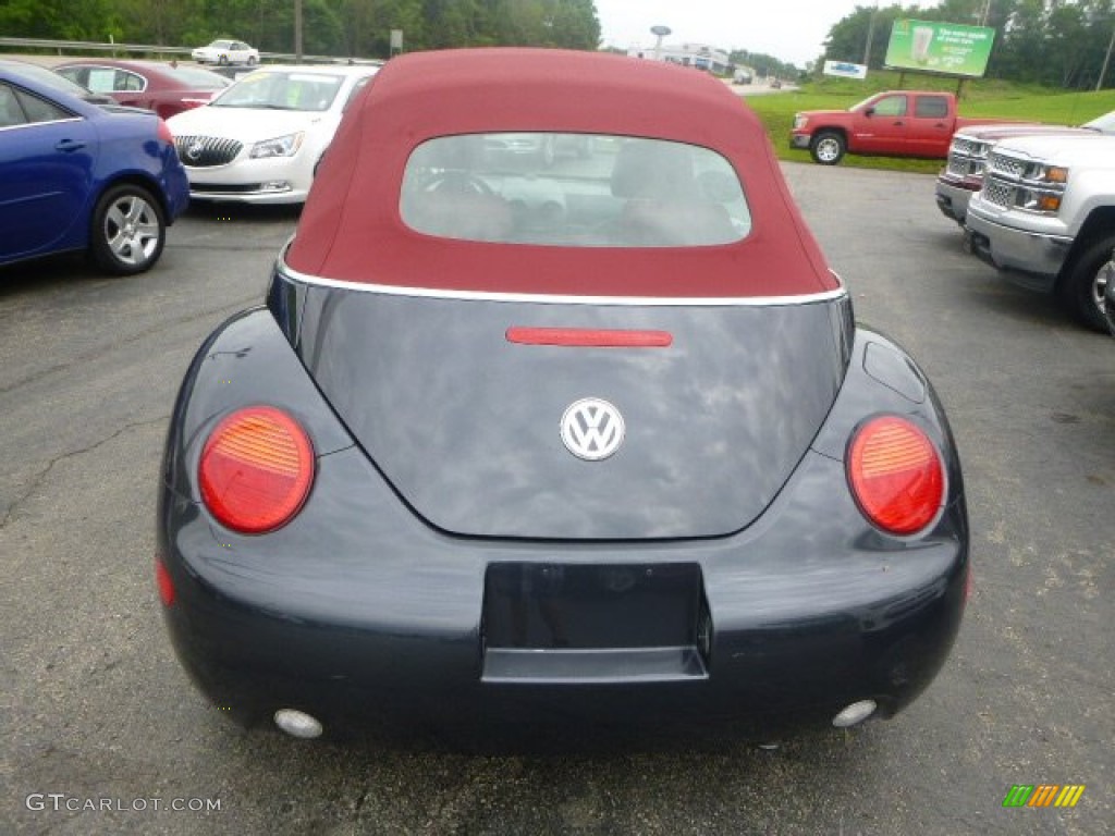 2005 New Beetle Dark Flint Edition Convertible - Dark Flint Metallic / Bordeaux Red photo #4
